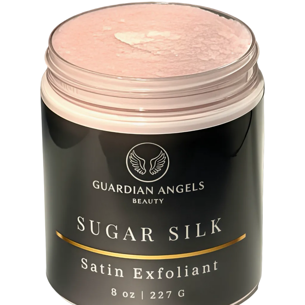 sugar silk plant based body scrub by guardian angels beauty